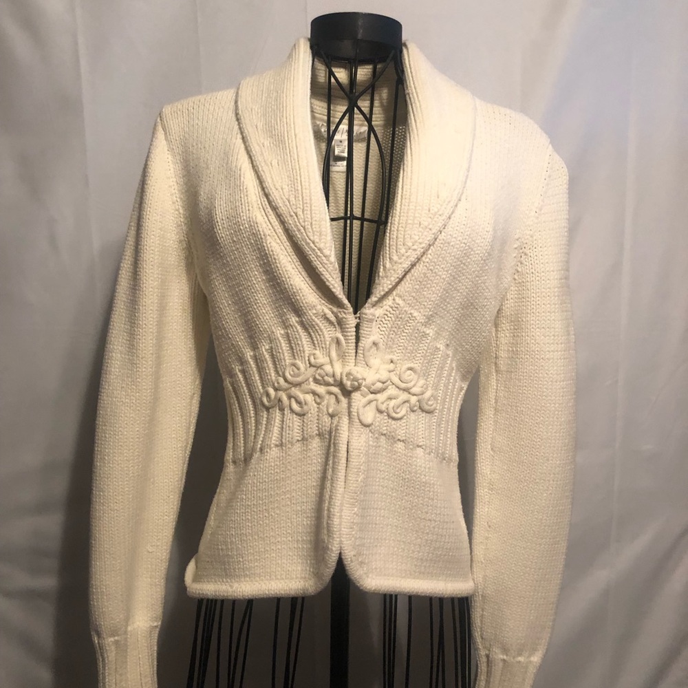 Cream sweater/blazer